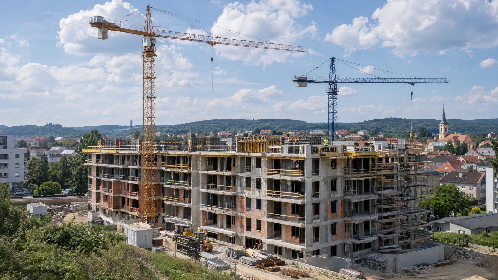 Stavebníctvo v júli 2026: 805 miliónov eur a najpomalší rast roka